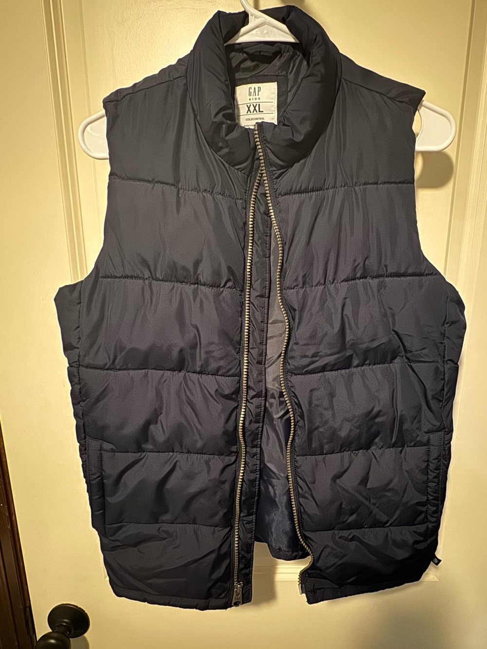 Gap Kids XXL BOYS Navy Blue Quilted Full Zip Puffer Vest